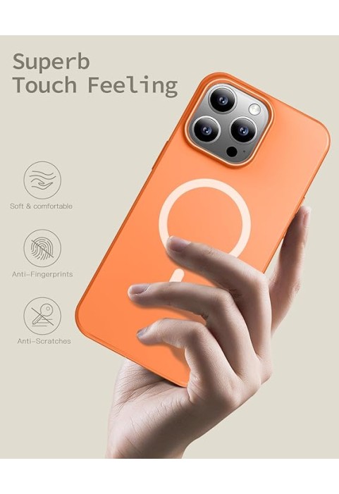 Magnetic for Phone Case Compatible with MagSafe Protective Thin Phone Cases - Orange
