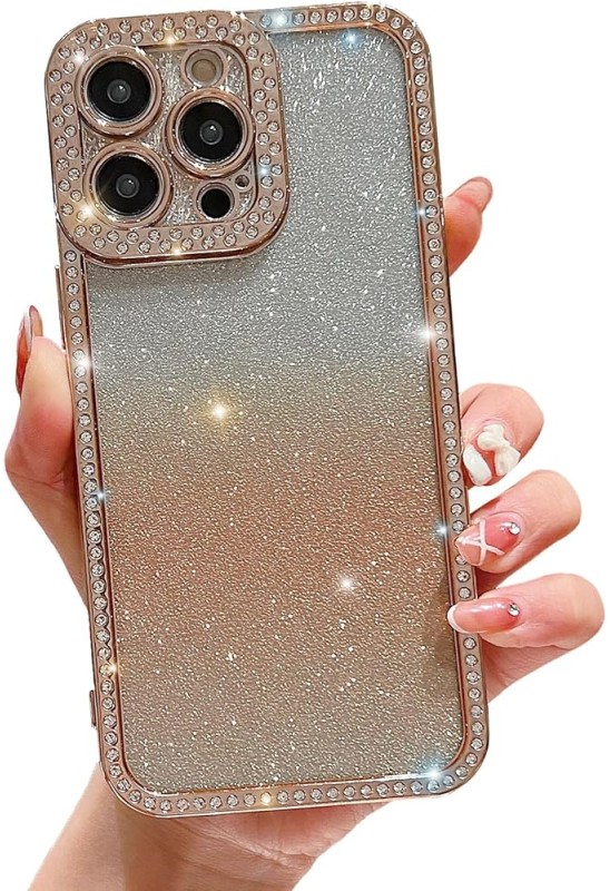 Glitter Case for Phone, Full Camera Lens Protection Sparkle Bling Case -Gold