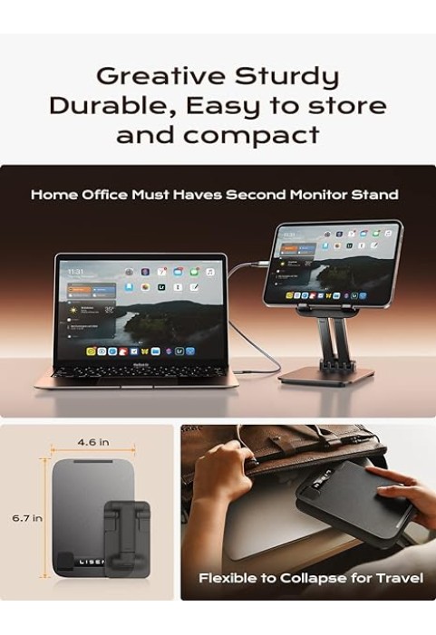  Tablet Stand for Desk, Portable Monitor Stand Tablet Holder