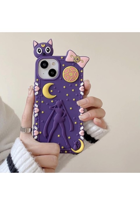Cute Cat 3D Cartoon Adorable Kawaii Soft Silicone Case