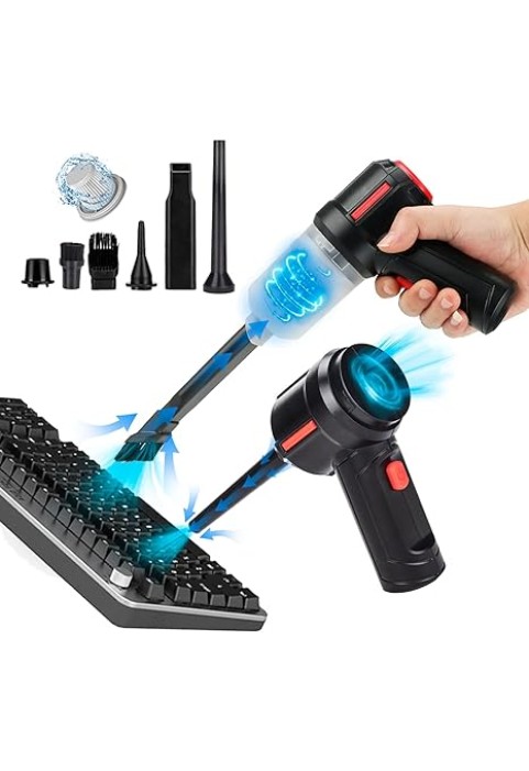 Meudeen Electric Rechargeable Air Duster for Computer Cleaning
